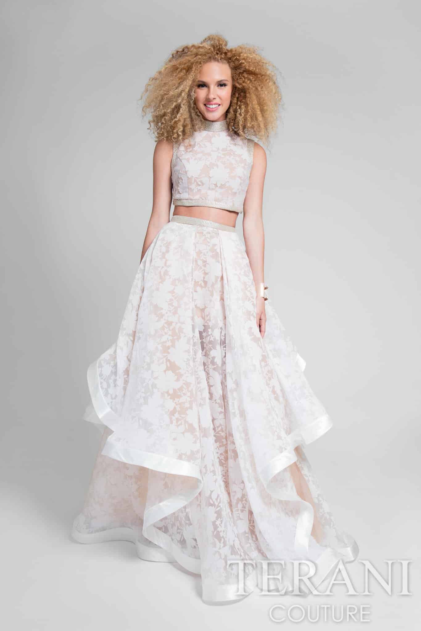 Terani Couture Two Piece Long Prom Dress 1711P2713 - The Dress Outlet