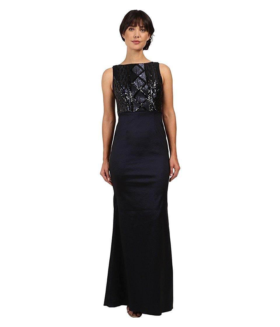 Adrianna Papell Long Sleeveless Formal Evening Gown - The Dress Outlet Adrianna Papell