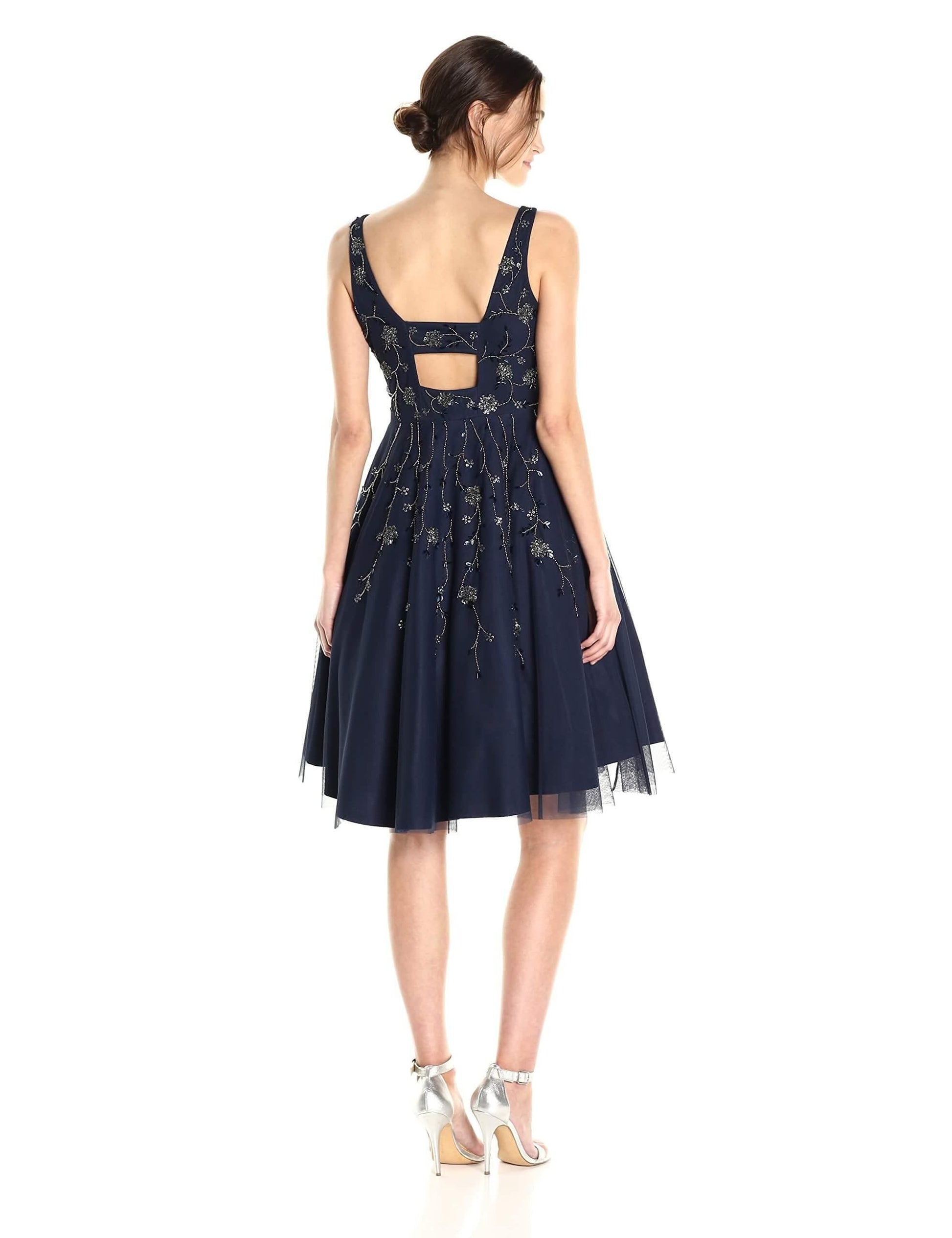 Adrianna Papell AP1E201275 Prom Short Sleeveless Cocktail Dress