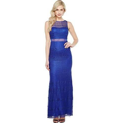 Adrianna Papell Long Formal Sleeveless Party Dress - The Dress Outlet Adrianna Papell
