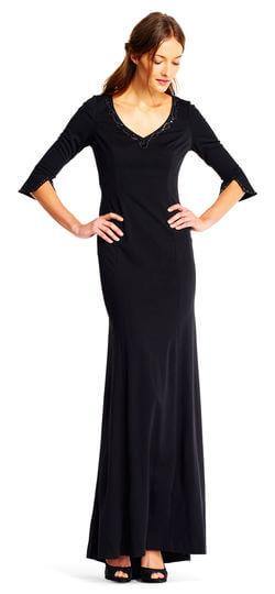 Adrianna Papell Long Formal Evening Party Dress - The Dress Outlet Adrianna Papell