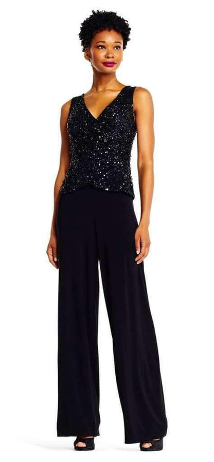 Adrianna Papell Sleeveless Formal Pant Suit - The Dress Outlet Adrianna Papell