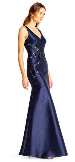 Adrianna Papell Prom Long  Sleeveless Formal Dress - The Dress Outlet Adrianna Papell