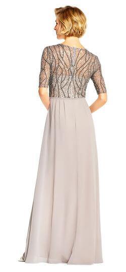 Adrianna Papell Prom Long Formal Chiffon Dress - The Dress Outlet Adrianna Papell