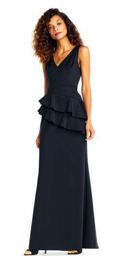 Adrianna Papell Long Sleeveless Formal Dress - The Dress Outlet Adrianna Papell
