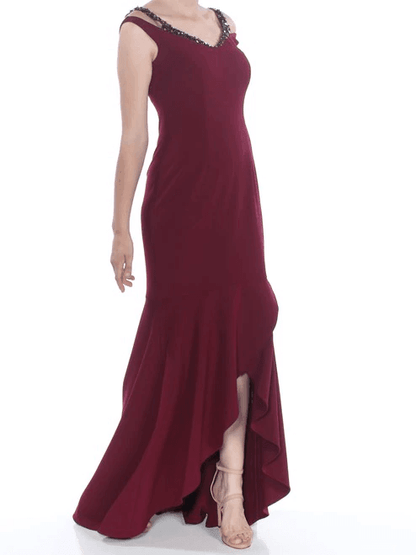 Adrianna Papell High Low Formal Evening Gown - The Dress Outlet Adrianna Papell