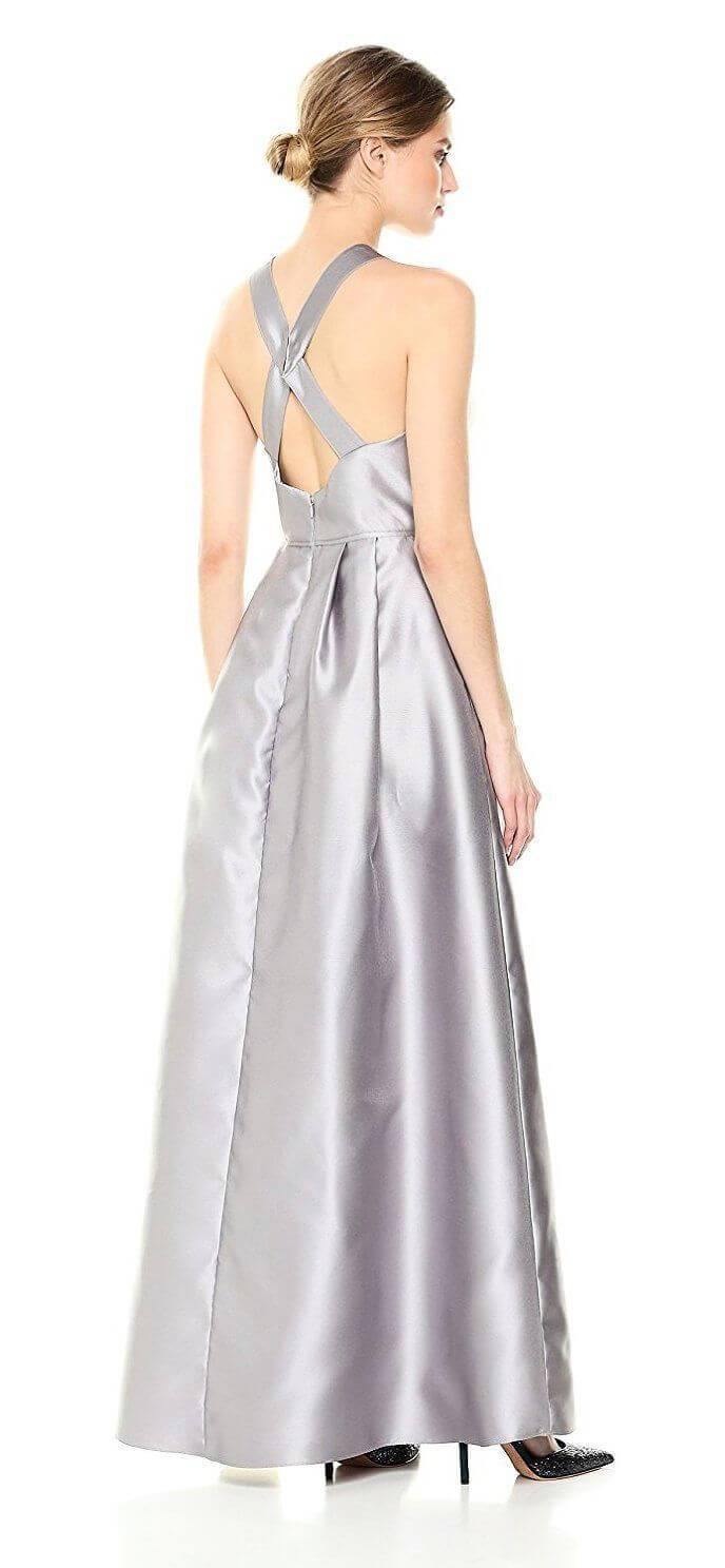 Adrianna Papell Long Formal Halter Prom Dress - The Dress Outlet Adrianna Papell