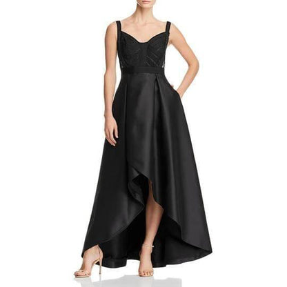 Adrianna Papell High Low Homecoming Pleated Dress - The Dress Outlet Adrianna Papell