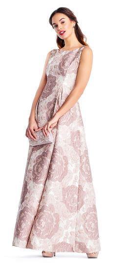 Adrianna Papell Sleeveless Prom Ball Gown - The Dress Outlet Adrianna Papell