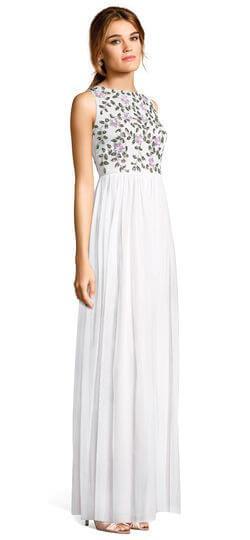 Adrianna Papell AP1E203409 Adrianna Papel Long Formal Prom Dress Ivory Multi