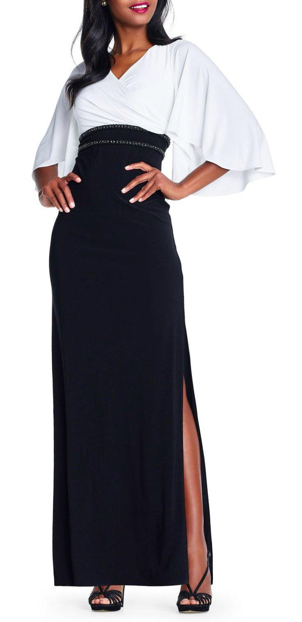 Adrianna Papell Long Formal Jersey Dress - The Dress Outlet Adrianna Papell