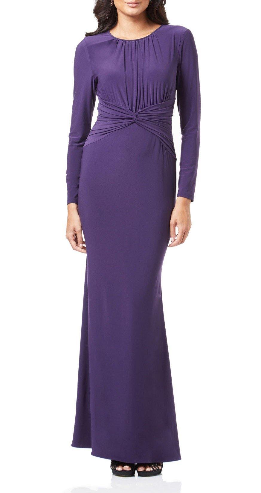 Adrianna Papell Long Sleeve Formal Dress - The Dress Outlet Adrianna Papell