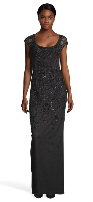 Adrianna papell short sleeve beaded on sale dress