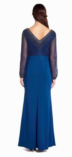 Adrianna Papell Long Sleeve Mother of the Bride Formal Dress - The Dress Outlet Adrianna Papell