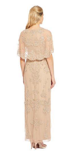 Adrianna Papell Long Formal Mother of the Bride Dress - The Dress Outlet Adrianna Papell