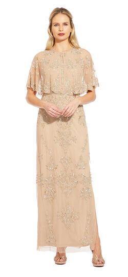 Adrianna Papell Long Formal Mother of the Bride Dress - The Dress Outlet Adrianna Papell