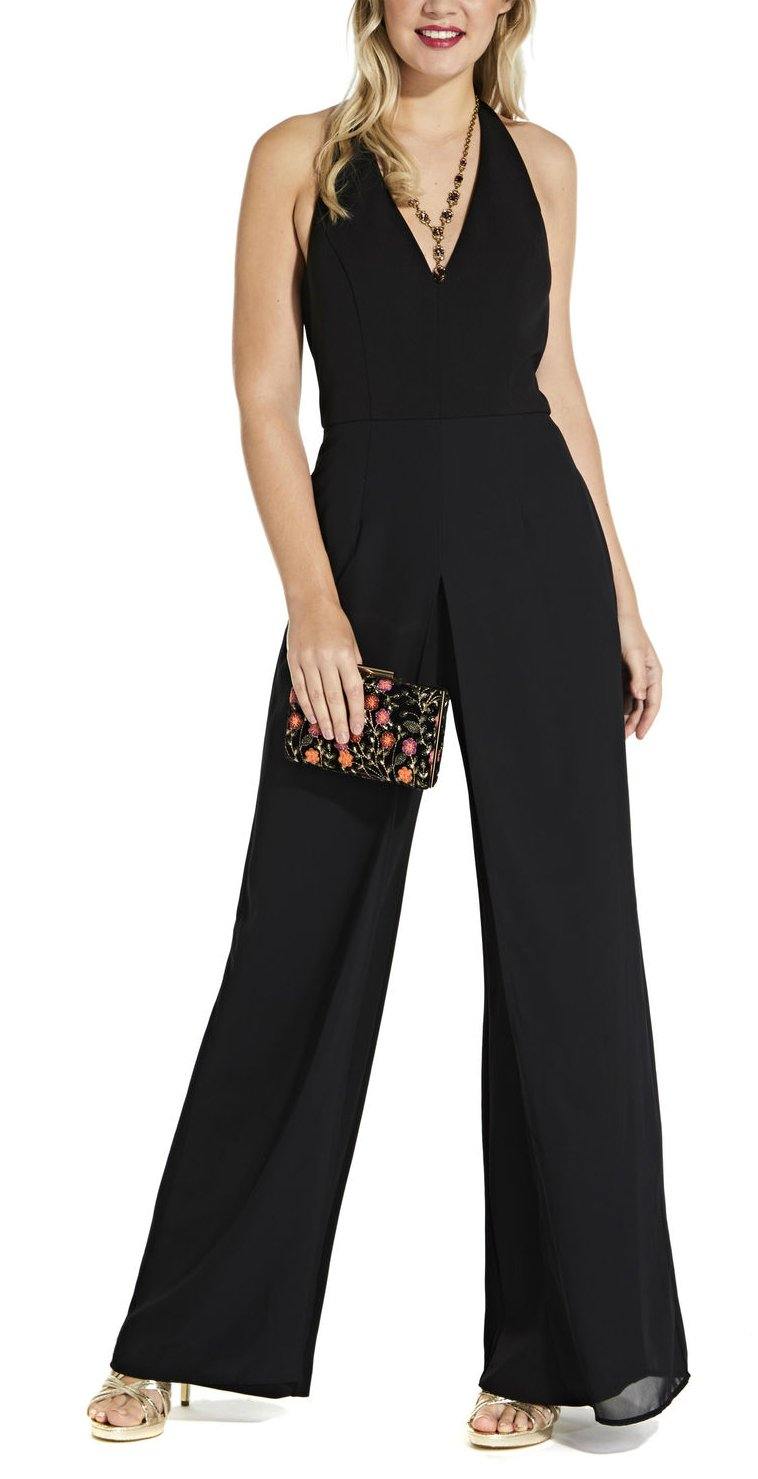 Adrianna Papell Formal Chiffon Jumpsuit - The Dress Outlet Adrianna Papell