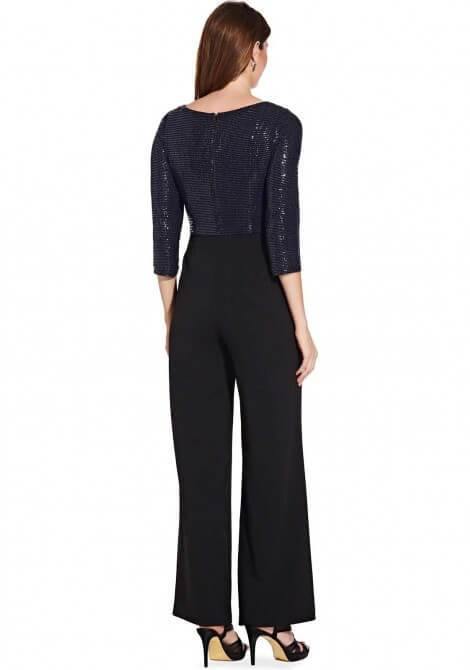 Adrianna Papell Long Formal Sequins Pant Suit - The Dress Outlet Adrianna Papell