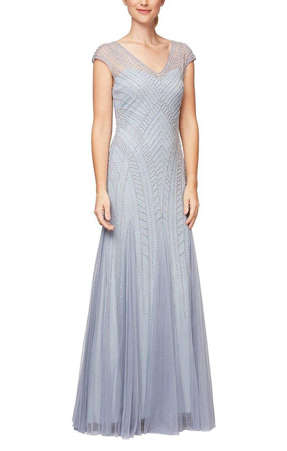 Alex Evenings Long Mother of the Bride Dress 8116064 - The Dress Outlet