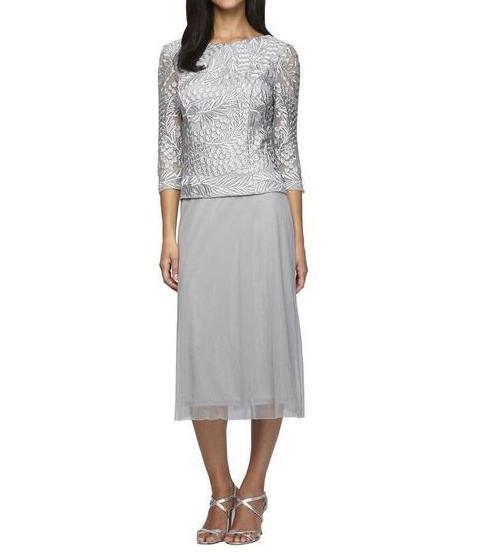 Alex Evenings AE217197 Short Mother of the Bride Dress Formal