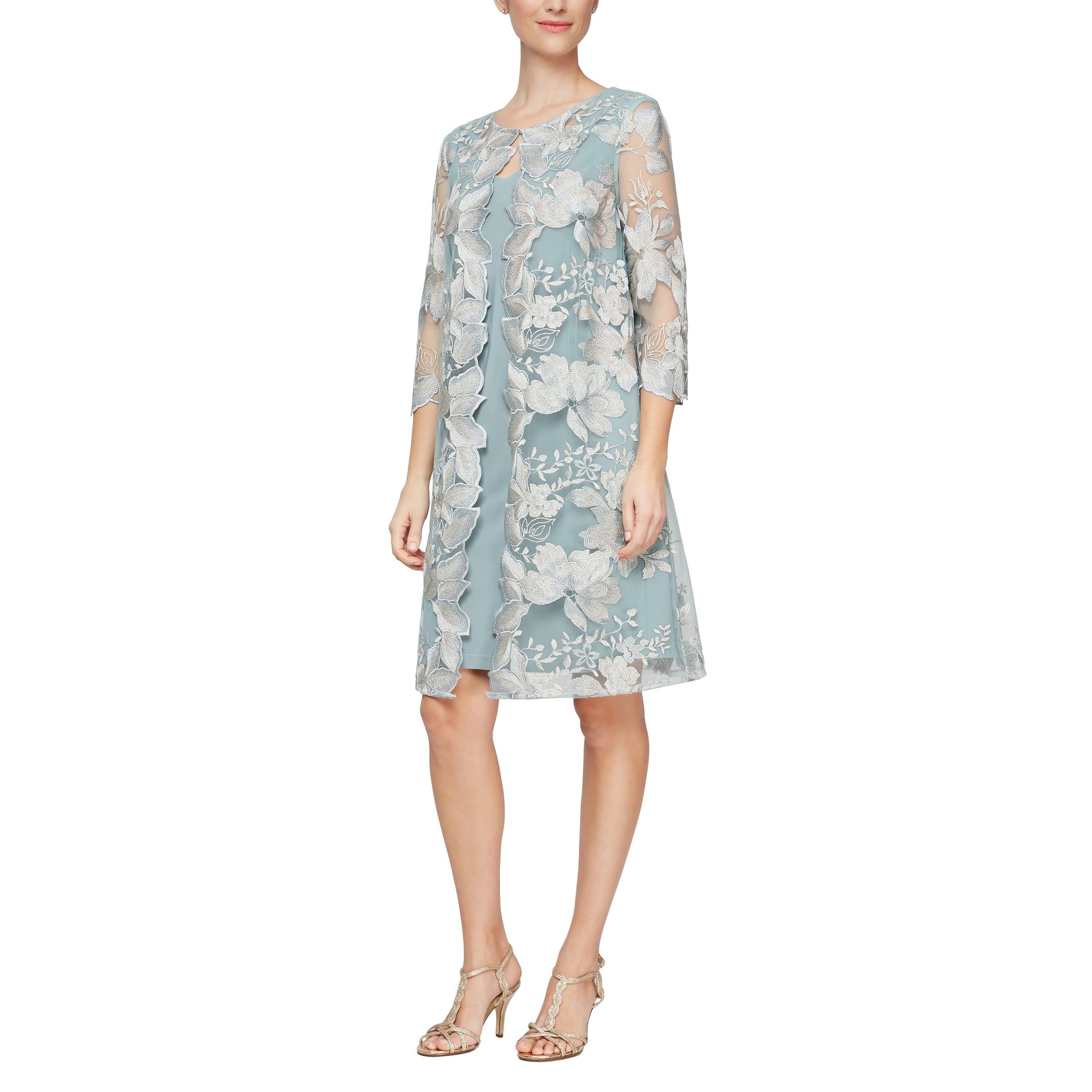 Alex Evenings Short Cocktail Jacket Dress 81122202 - The Dress Outlet