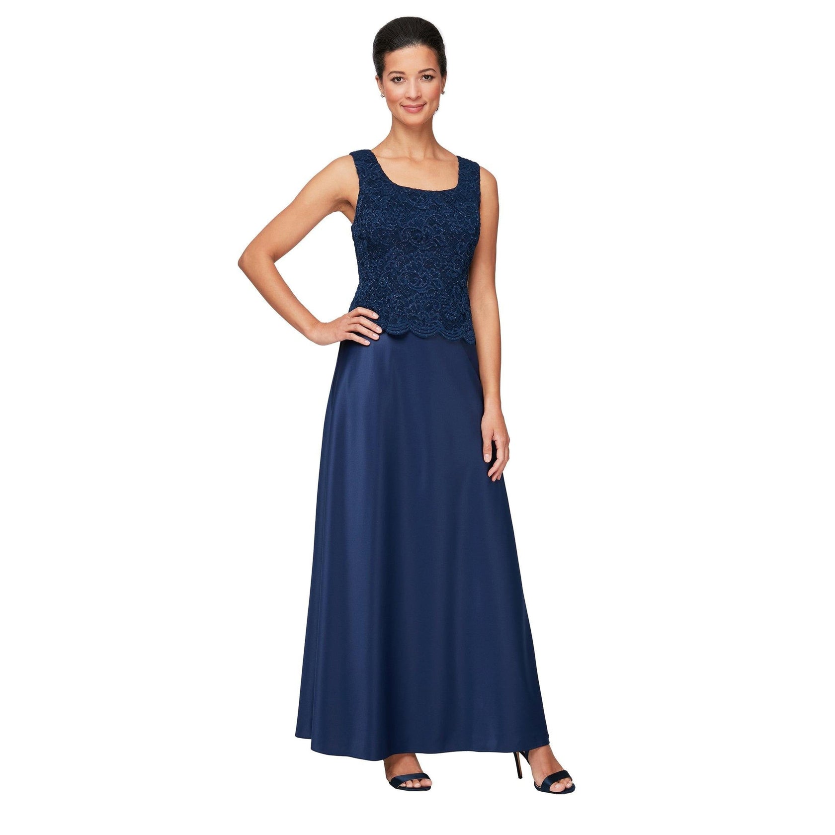 Navy Alex Evenings AE81122326 Long Formal Jacket Dress for $219.99 ...