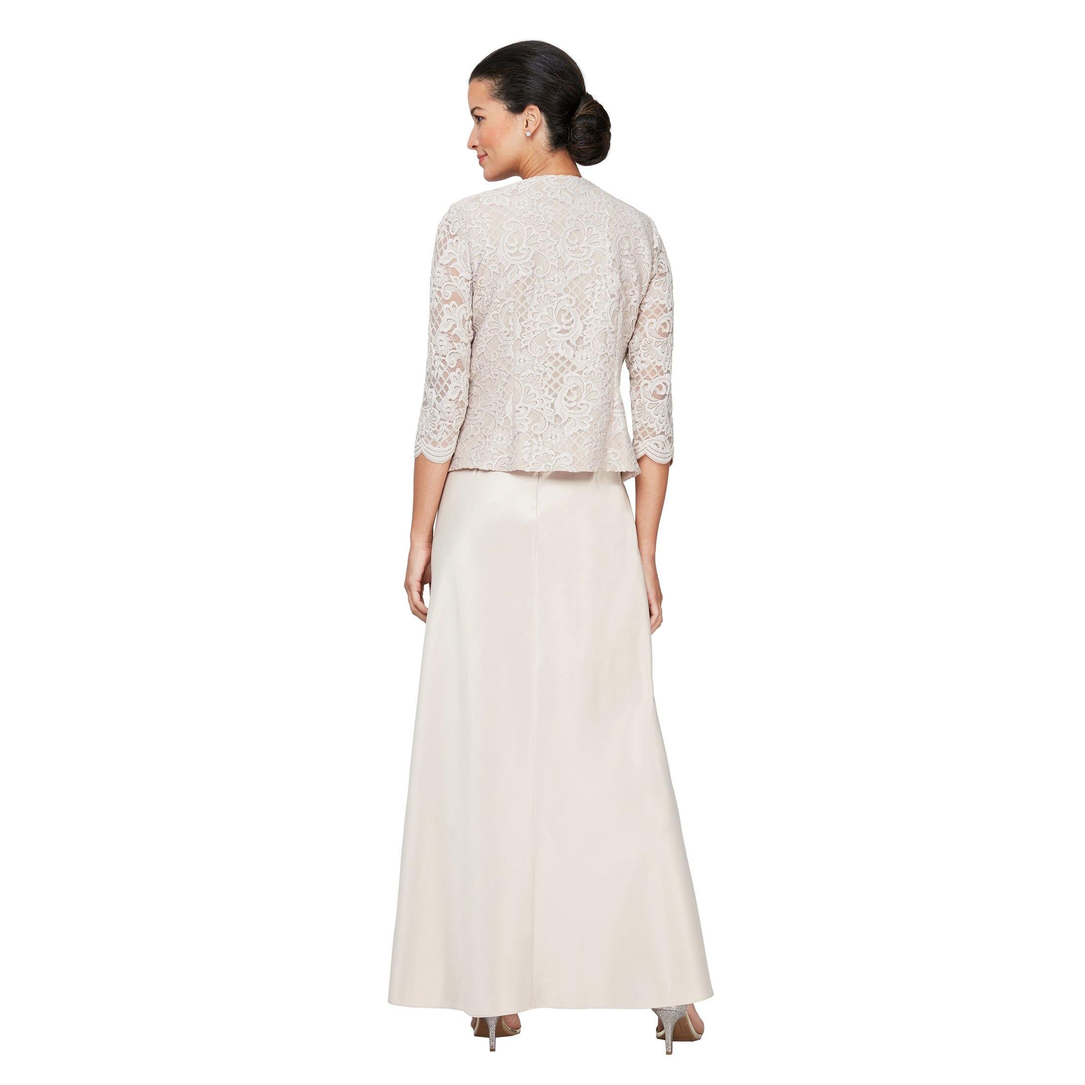 Alex Evenings Long Formal Jacket Dress 81122326 - The Dress Outlet