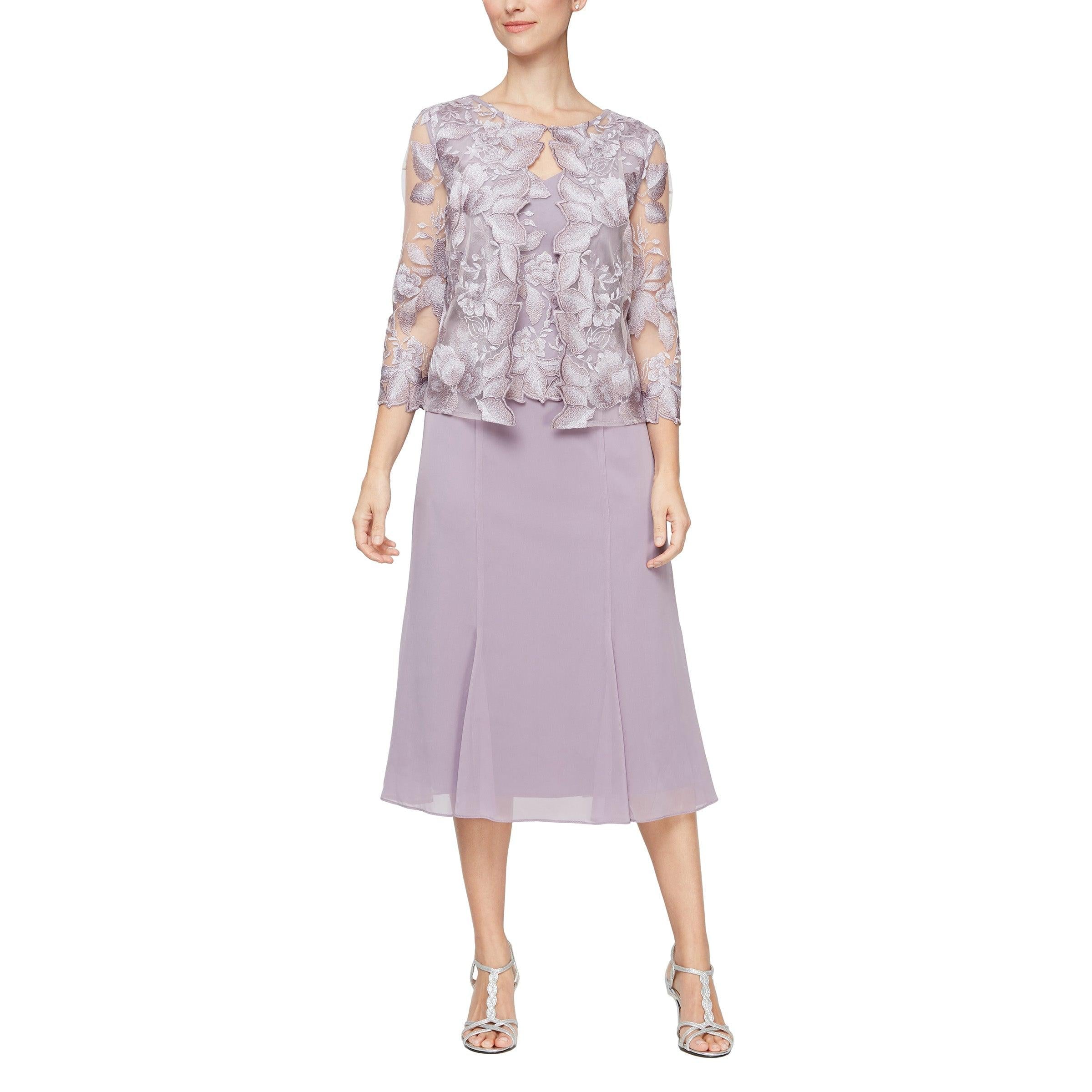 Navy Alex Evenings AE81122421 Long Mother of the Bride Gown