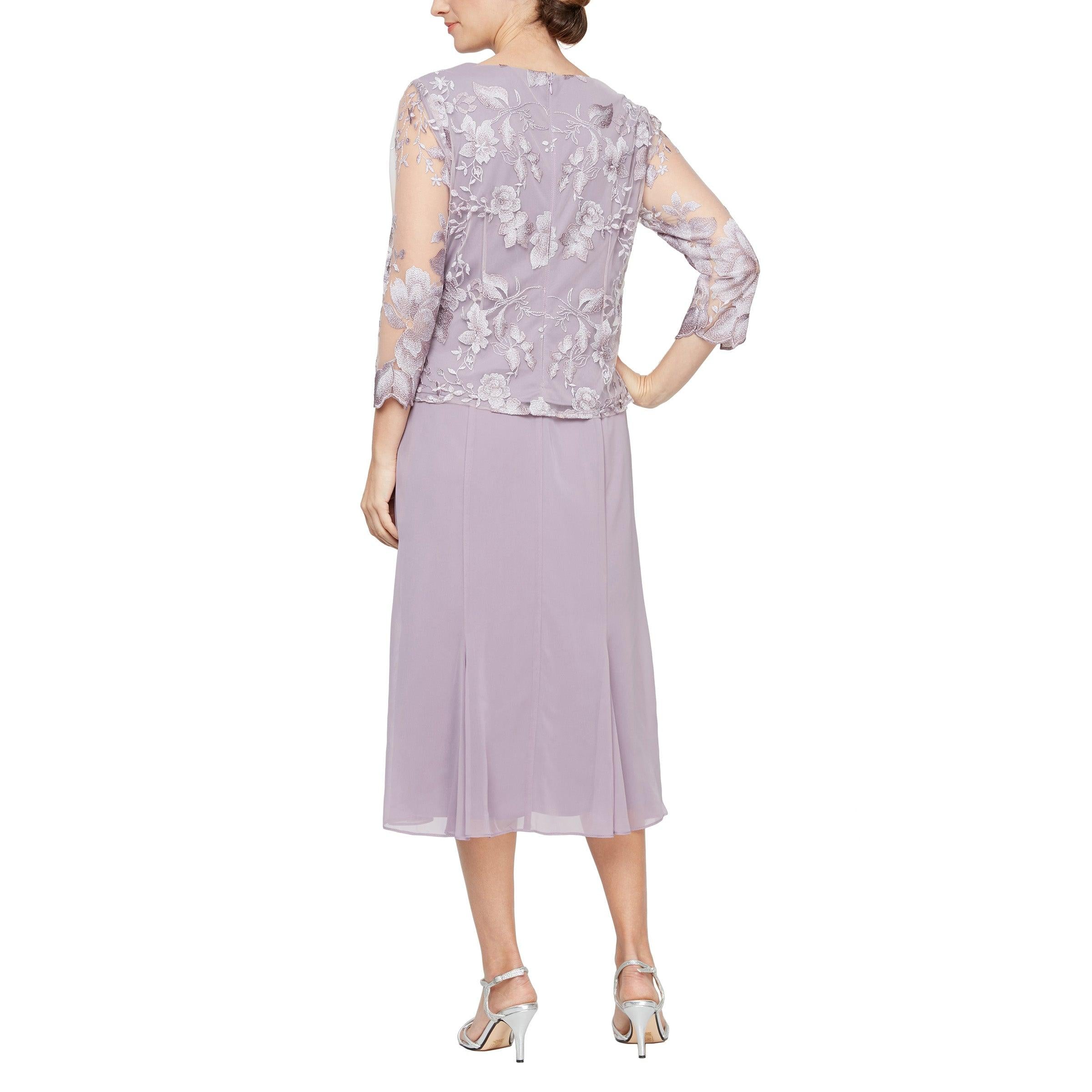 Navy Alex Evenings AE81122421 Long Mother of the Bride Gown