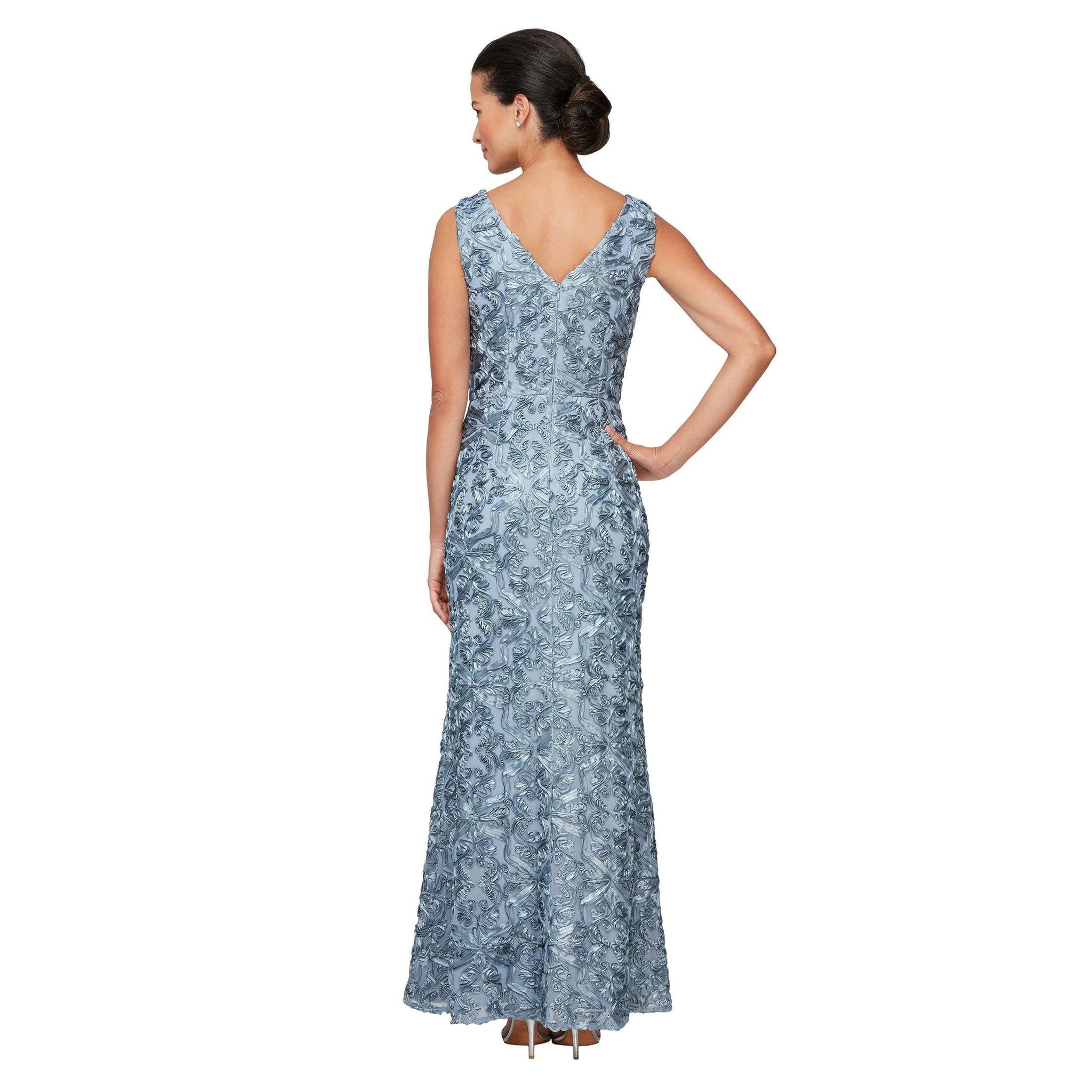 Slate Blue Alex Evenings AE81171121 Long Formal Mermaid Dress for $269. ...
