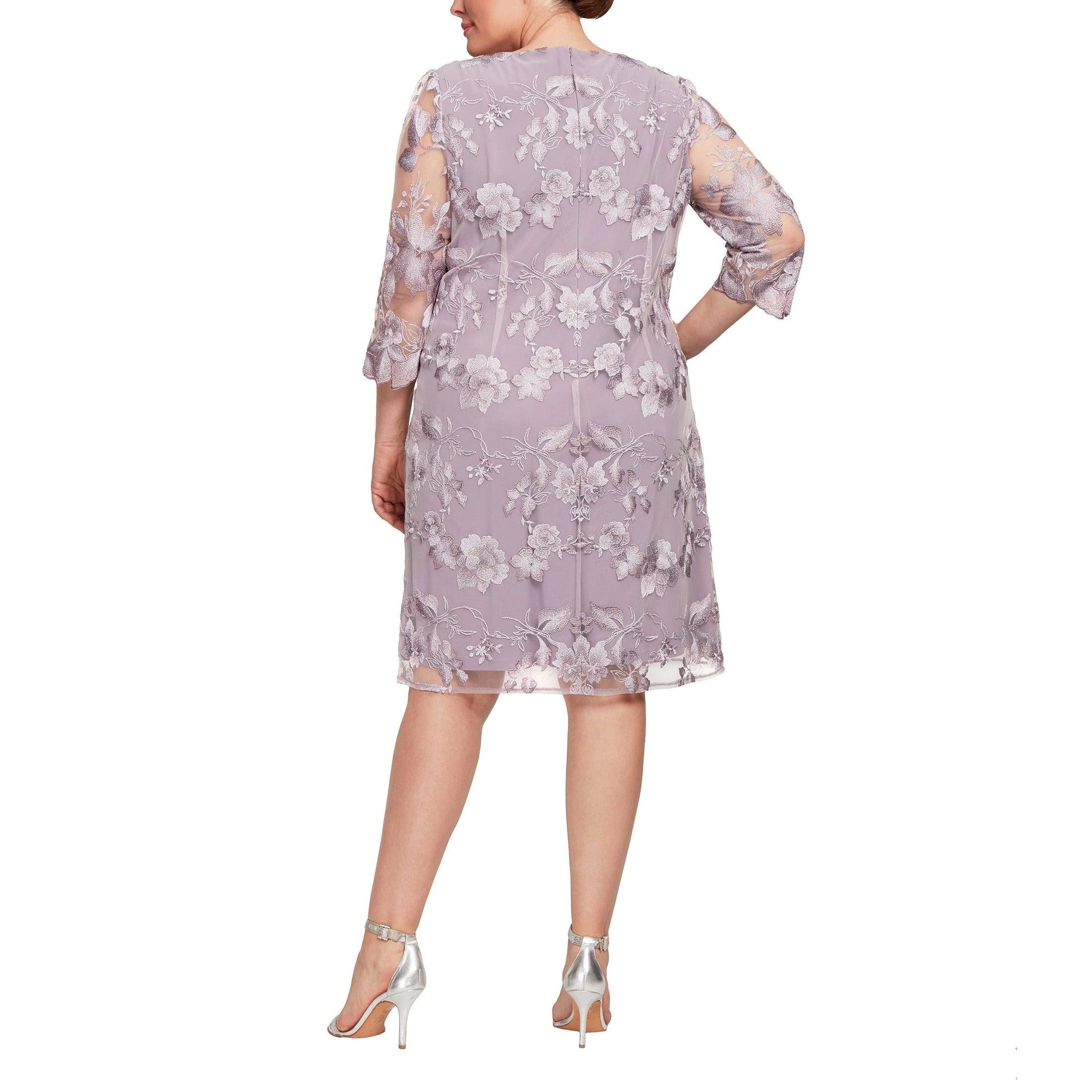 Alex Evenings AE84122202 Plus Size Short Jacket Dress