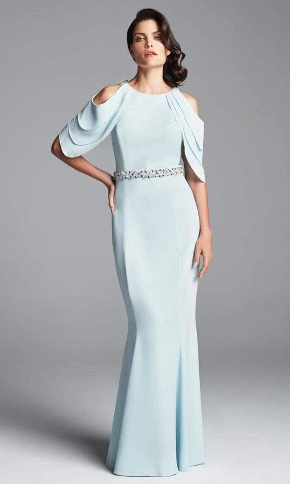 Formal Dresses  Long Formal Beaded Evening Dress Soft Crystal