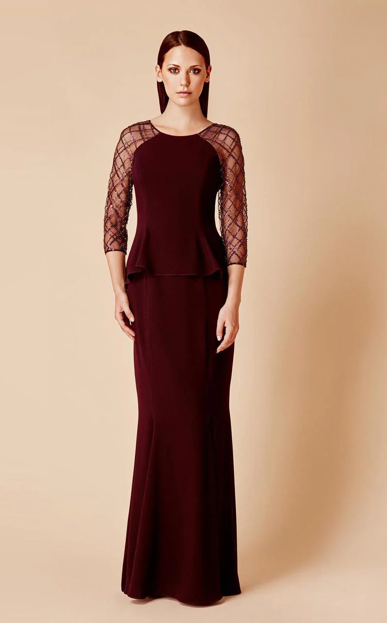 Formal Dresses Long Fitted Formal Evening Dress Aubergine