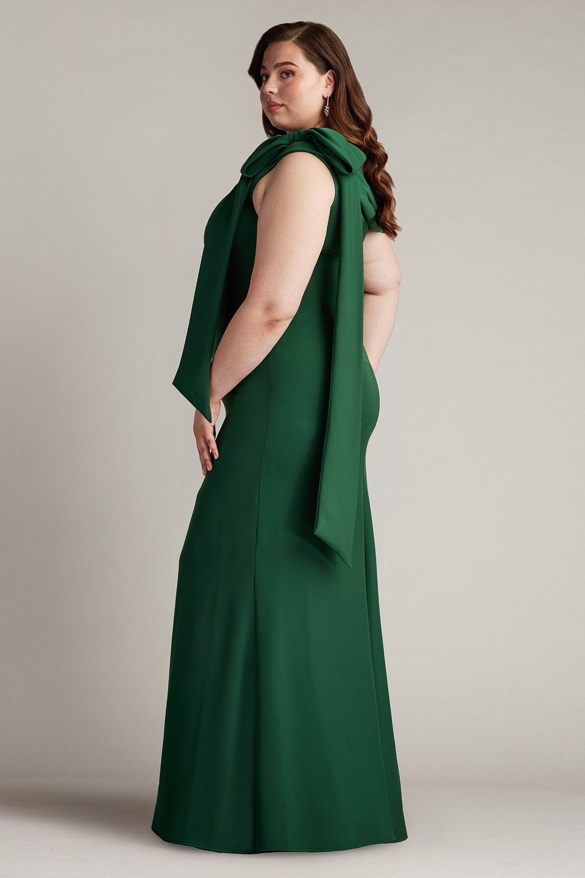 Tadashi Shoji ALG18371LQ Fitted Formal Plus Size Evening Dress