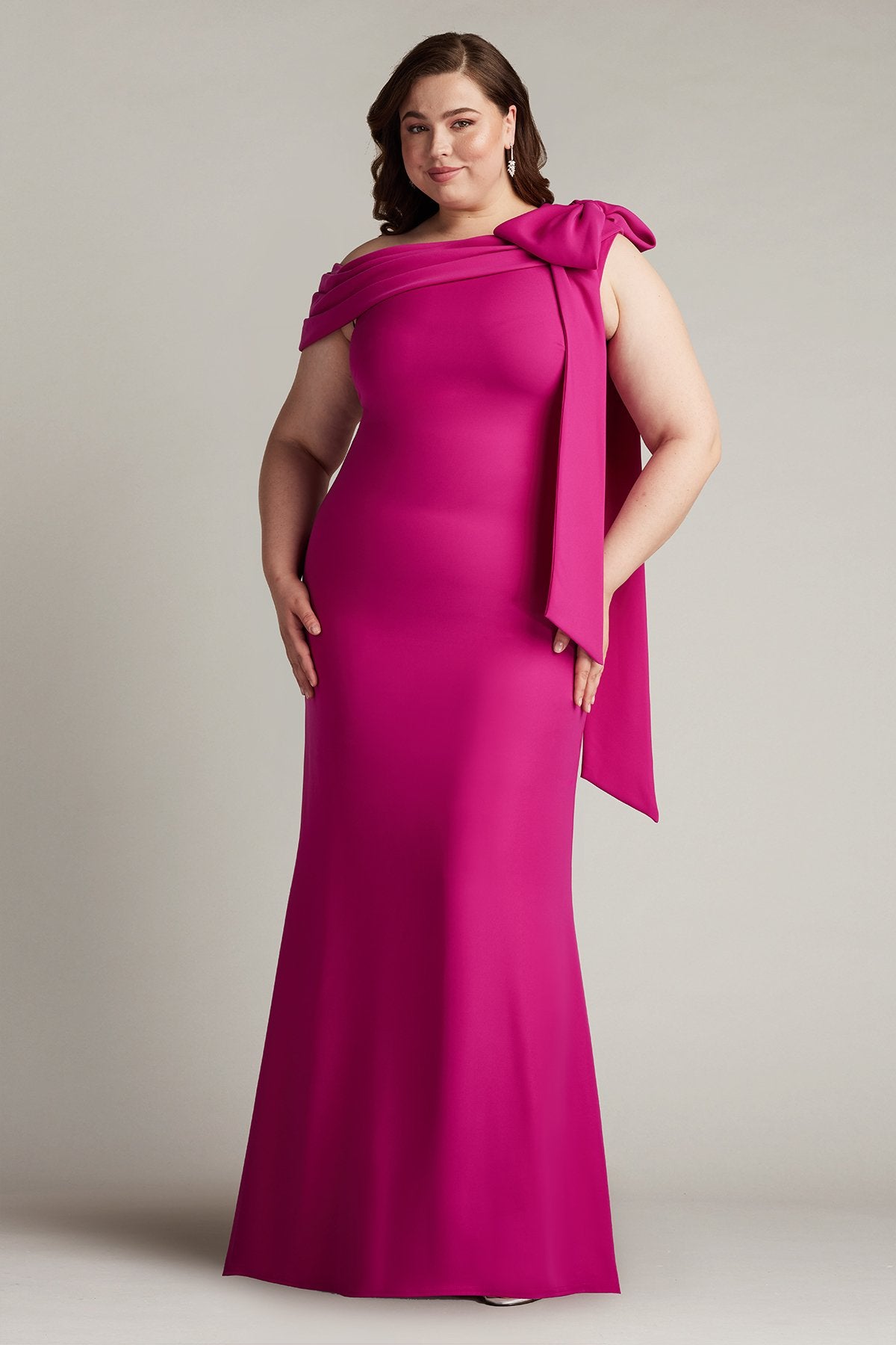 Cadet Blue Tadashi Shoji ALG18371LQ Fitted Formal Plus Size Evening
