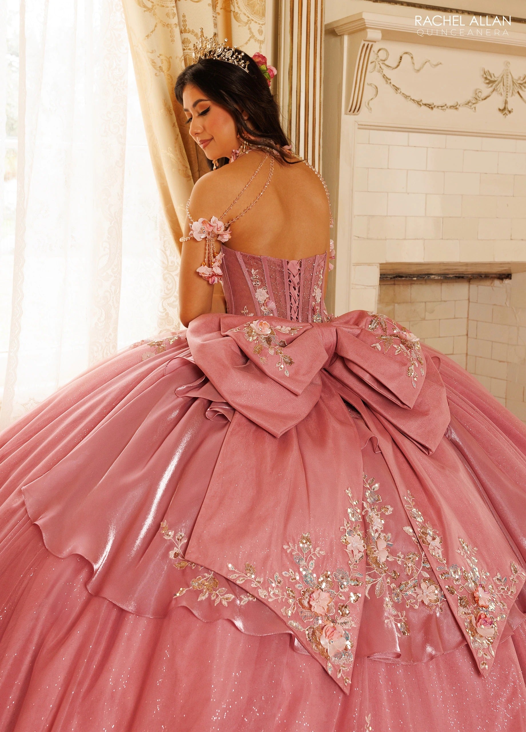 Sweetheart Floor-Length Tulle Quinceañe Ball Gown Rachel Allan RQ3184