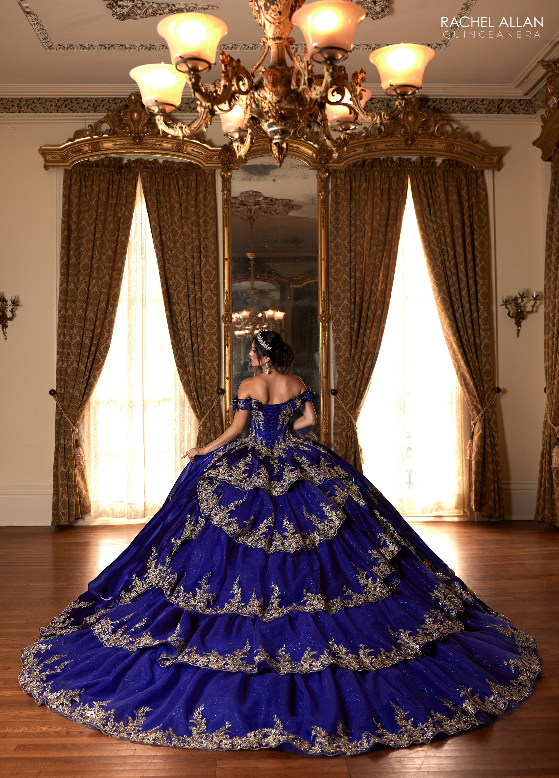 Rachel Allan RQ3151 Beaded Ball Gown Long Quinceanera Dress – The Dress  Outlet