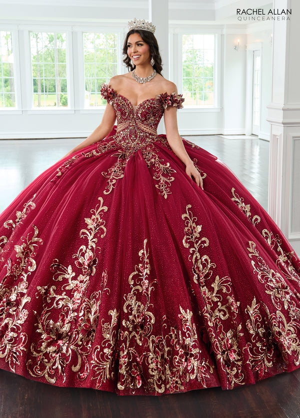 Rachel Allan RQ3145 Long Ball Gown Beaded Quinceanera Dress