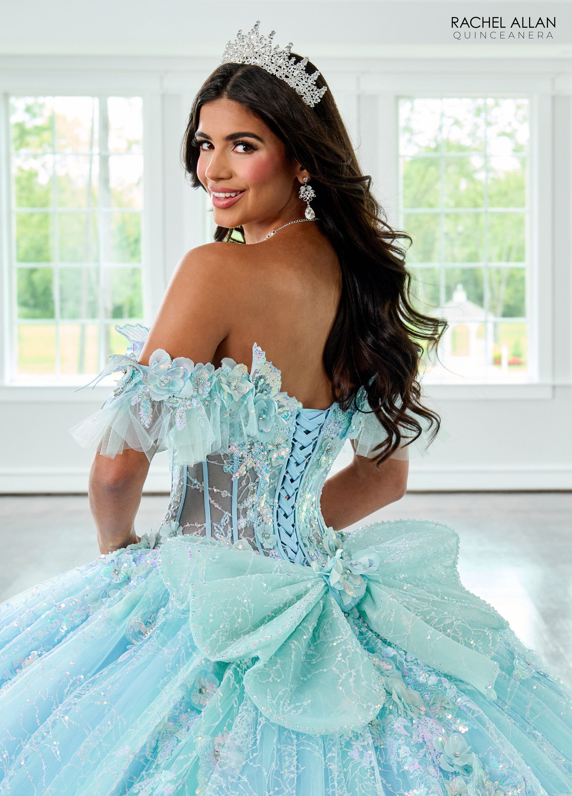 Rachel Allan RQ3149 Long Ball Gown Beaded Quinceanera Dress