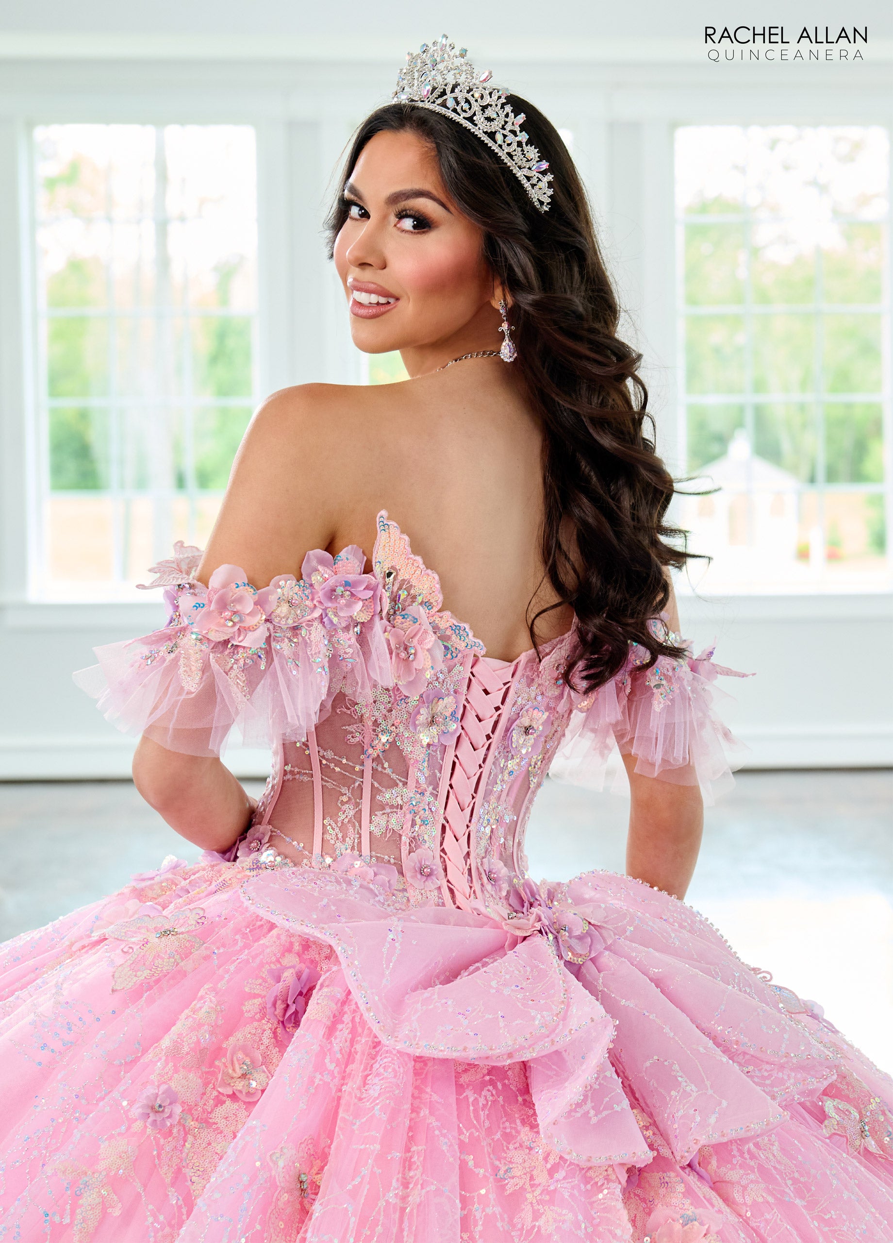 Rachel Allan RQ3149 Long Ball Gown Beaded Quinceanera Dress