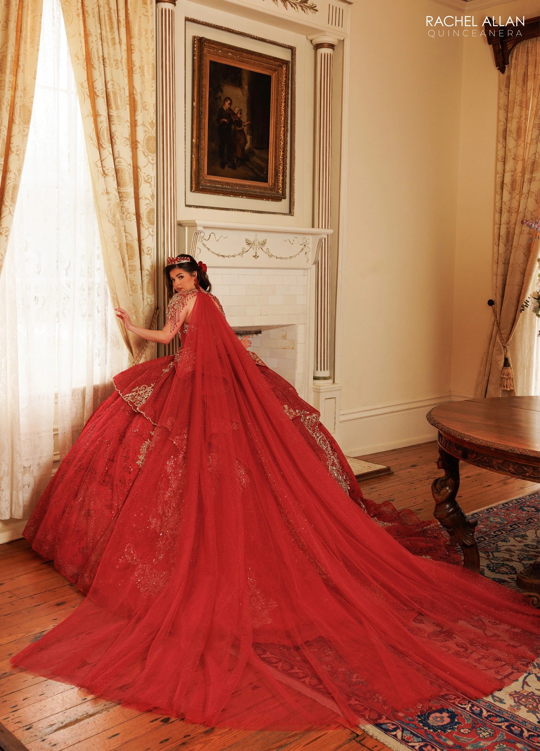 Sweetheart Floor-Length with T in Tulle Quinceañe Ball Gown Rachel Allan RQ3189