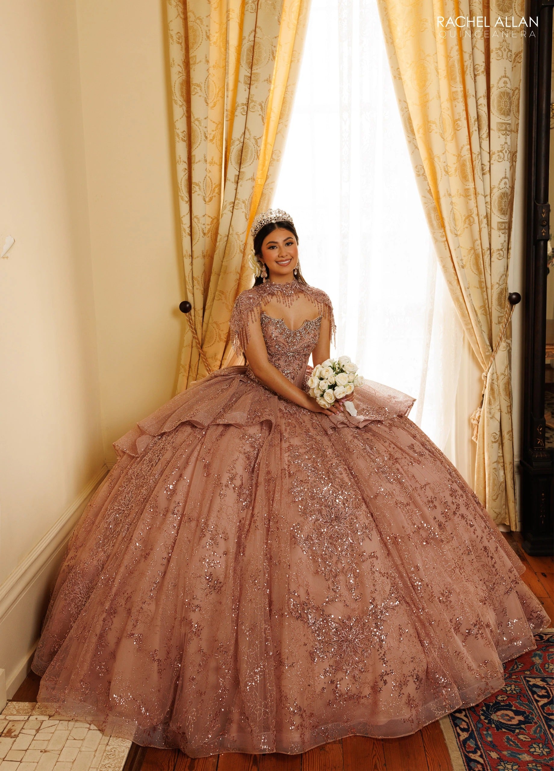 Sweetheart Floor-Length with T in Tulle Quinceañe Ball Gown Rachel Allan RQ3189
