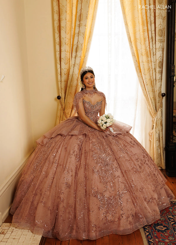 Sweetheart Floor-Length Tulle Quinceañe Ball Gown Rachel Allan RQ3189