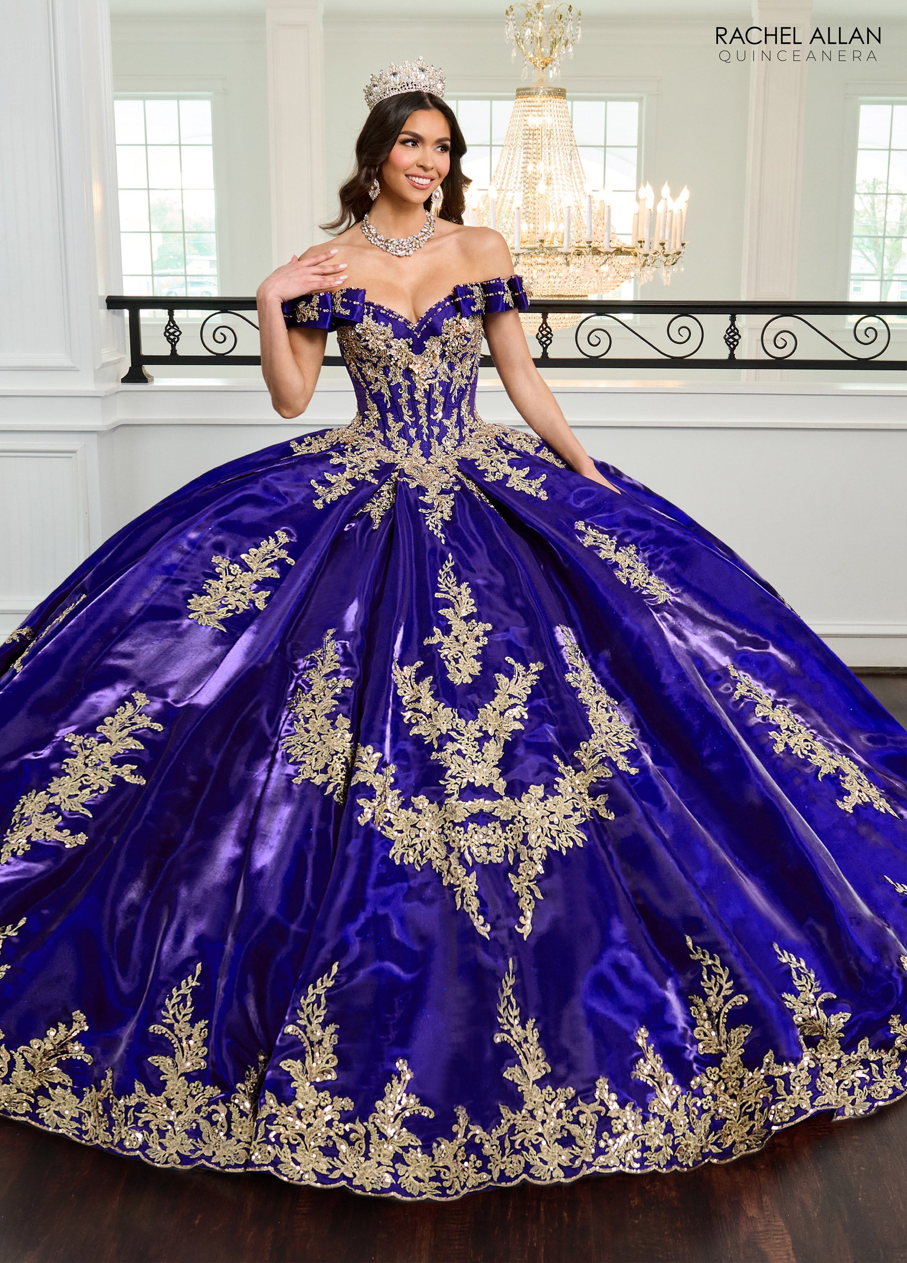 Rachel Allan RQ3151 Beaded Ball Gown Long Quinceanera Dress