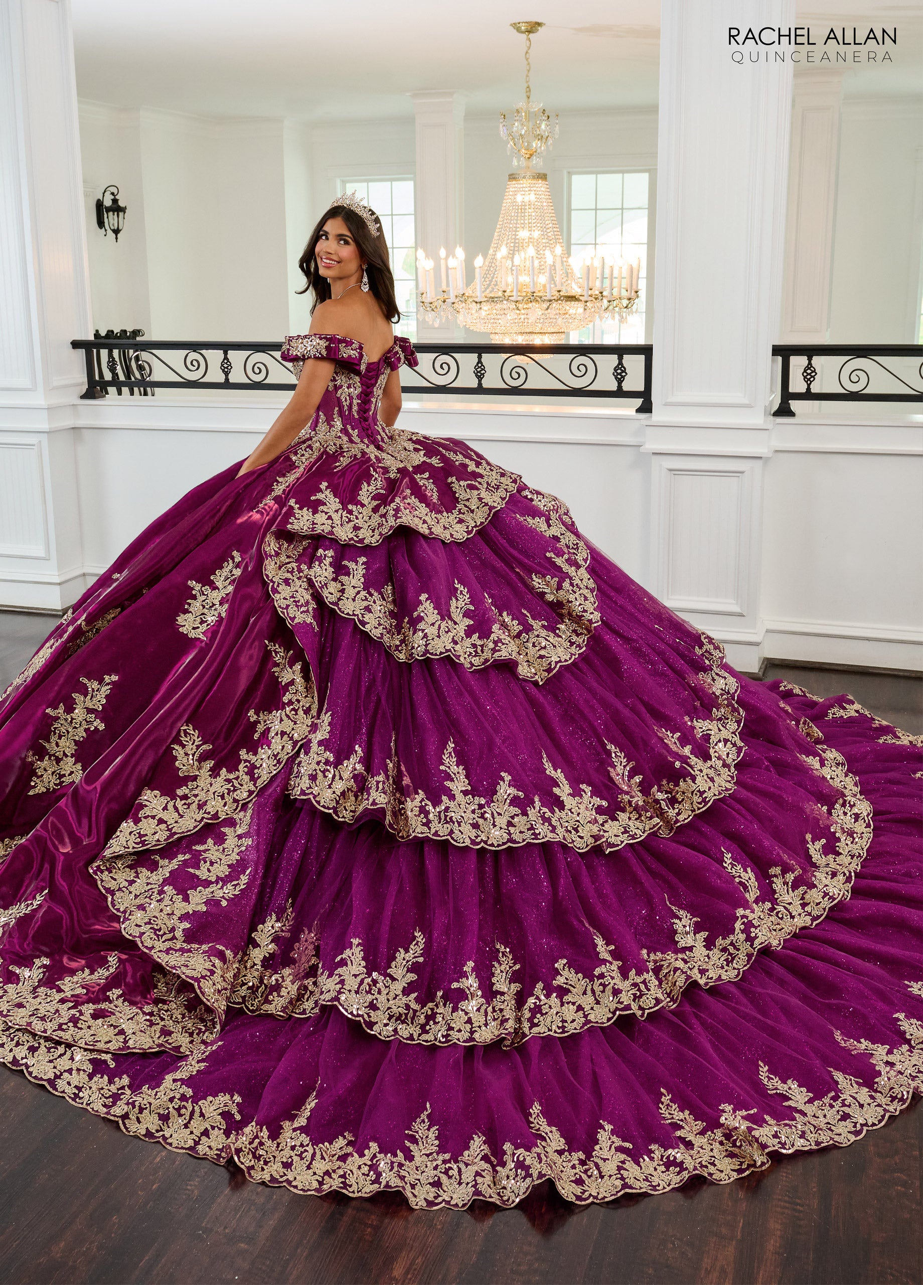 Rachel Allan RQ3151 Beaded Ball Gown Long Quinceanera Dress