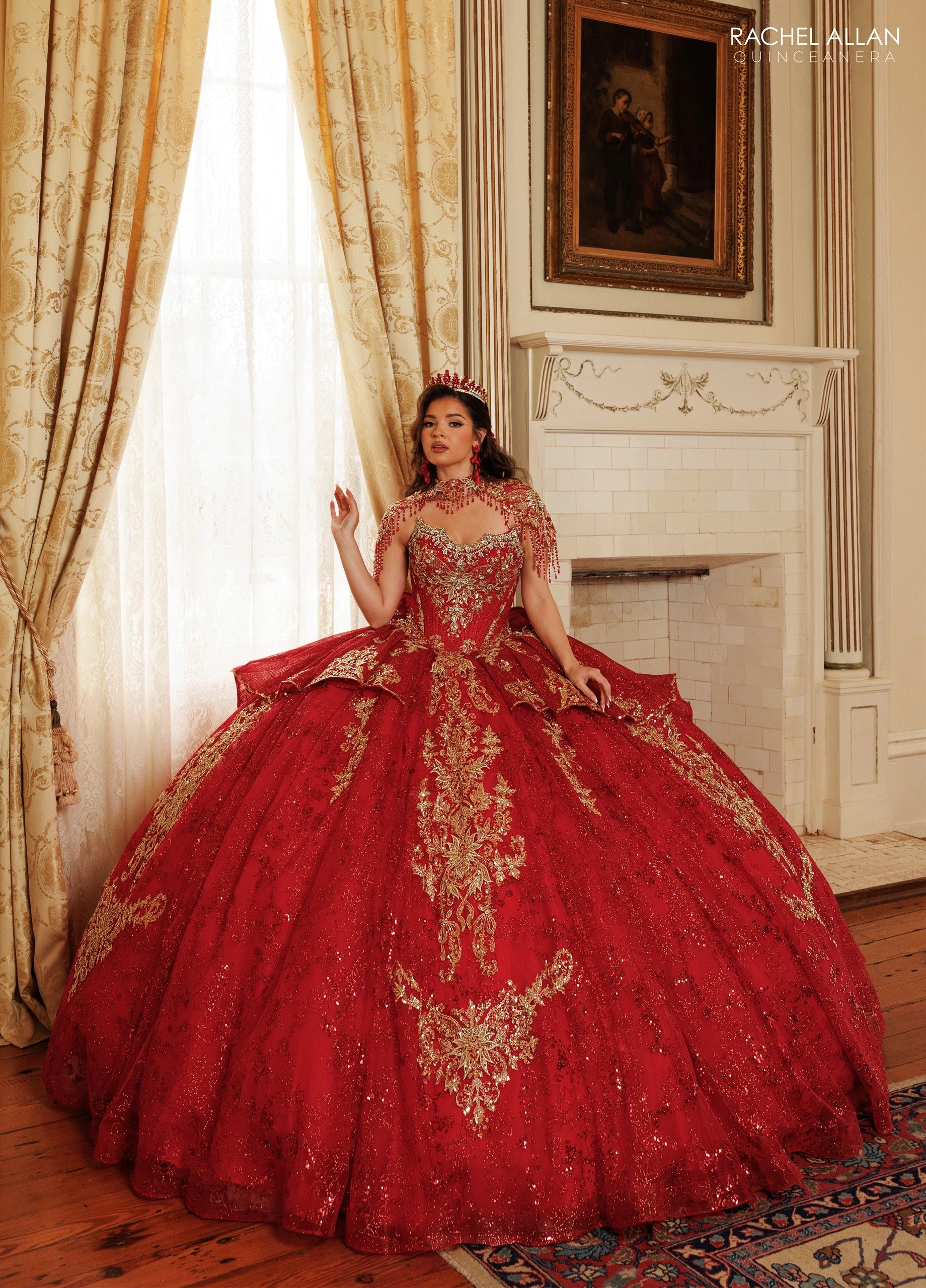 Sweetheart Floor-Length with T in Tulle Quinceañe Ball Gown Rachel Allan RQ3189