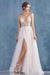 Andrea & Leo CDA0672 Sexy Long Wedding Dress Bridal Ivory/Nude