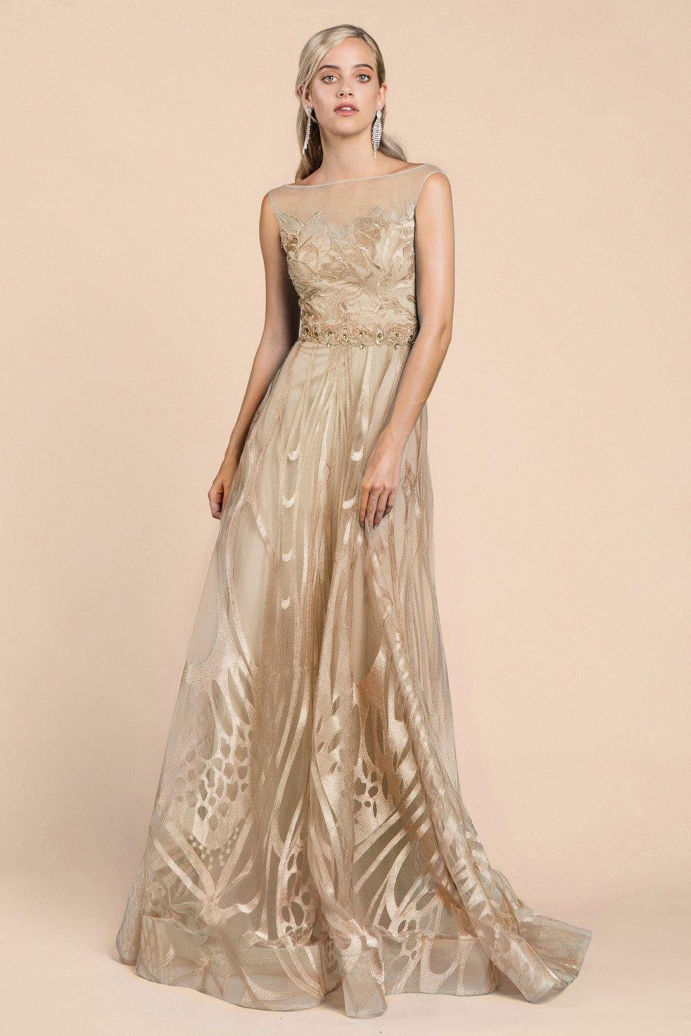 Andrea & Leo CDA0106 Butterfly Wing Long Prom Dress