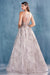 Andrea & Leo CDA0744 Sexy Prom Long Dress Evening Gown French Grey