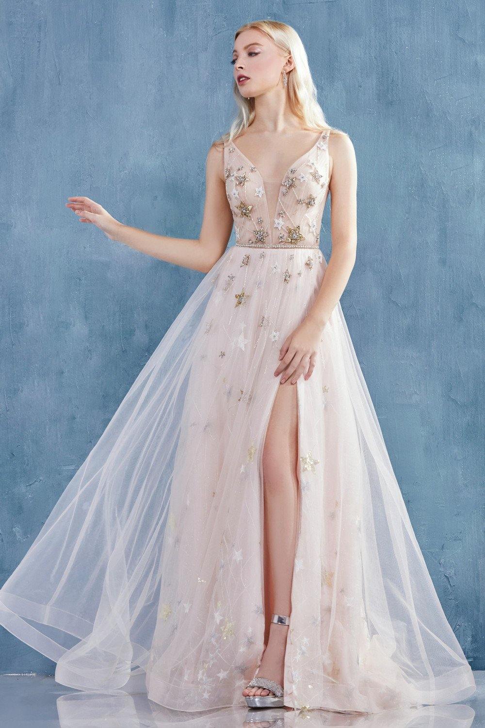 Andrea & Leo CDA0827 Starry Beaded Long Prom Dress | The Dress Outlet Andrea & Leo CDA0827 Starry Beaded Long Prom Dress | The Dress Outlet